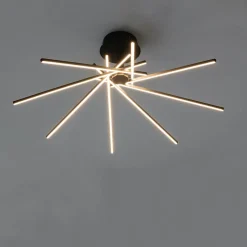 PlafonnierLED 7 tiges noires - Oxo