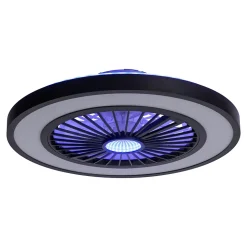Plafonniers + ventilateur LED 'Arioso' D: 54 cm, en métal et plastique, avec de nombreuses fonctions