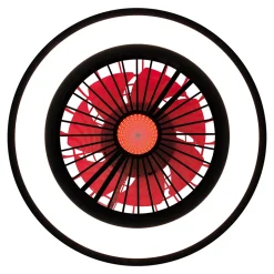 Plafonniers + ventilateur LED 'Arioso' D: 54 cm, en métal et plastique, avec de nombreuses fonctions