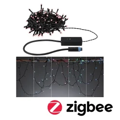 Plug & Shine Guirlande LED Yuna RGB 10m IP44 5W Noir