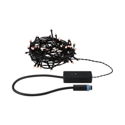 Plug & Shine Guirlande LED Yuna RGB 5m IP44 3W Noir