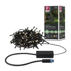 Plug & Shine Guirlande LED Yuna 3000K 10m IP44 2,5W Noir