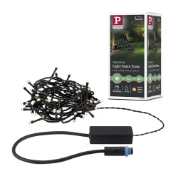 Plug & Shine Guirlande LED Yuna 3000K 5m IP44 1,3W Noir