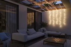 Plug & Shine Guirlande LED Yuna 3000K 5m IP44 1,3W Noir