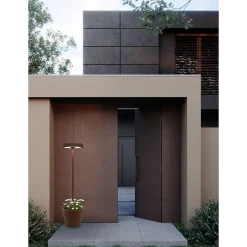 Poldina Reverso Solar L Sage - Lampadaire LED solaire et rechargeable 11,7W - Lampadaire extérieur et intérieur H.156cm