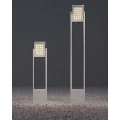POPA Spot à énergie solaire blanc 100 cm 4000K Luminaire de jardin Beneito Faure