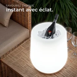 Pot de fleurs LED avec éclairage LED 12 W 16 couleurs RGB et 5 modes d'éclairage