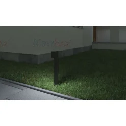 Potelet à fixer au sol pour 1 ampoule GU10 étanche IP44 Anthracite