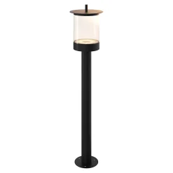 Potelet Beret LED intégrée 800lm 11W IP44 GoodHome noir