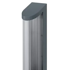 Potelet Bevel LED intégrée 520lm 8W IP44 GoodHome gris anthracite