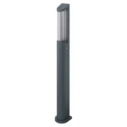 Potelet Bevel LED intégrée 520lm 8W IP44 GoodHome gris anthracite