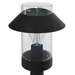 Potelet d'extérieur Caprera taille M noir E27 25W IP44 GoodHome