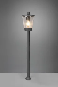 Potelet extérieur culot E27 fonte d'aluminium anthracite - Trio - Cavado