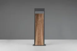 Potelet extérieur LED 11W 3000K imitation bois - Trio - Salmon