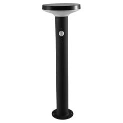 Potelet extérieur solaire LED intégrée Cowhorn noir 650 lm IP44 GoodHome