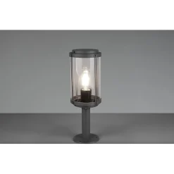 Potelet extérieur (tête de pilier) anthracite culot E27 - Trio - Tanaro