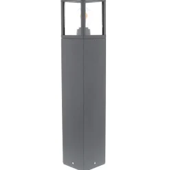 Potelet extérieur TULO E27 Indigo - 15W - IP54 - Anthracite - Verre clair