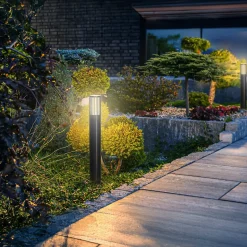 Potelet extérieur type lanterne TORRIN 85 cm IP44 GU10 noir EDO