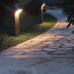 Potelet Luxi 175 Sensor P Indigo - Avec détecteur - 9W - 3000K - IP54 - Anthracite