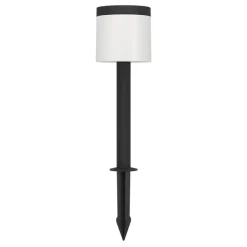 Potelet solaire à détecteur de mouvement à piquer LED intégrée Pantete noir IP44