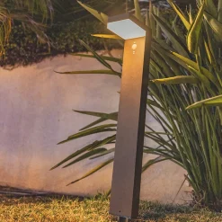 Potelet solaire CENOVA TALL Gris H50cm 600LM