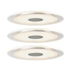 Premium Spot encastré LED Whirl Kit de base rond 150mm 3x6W 3x450lm 230V gradable 3000K Alu tourné Satiné