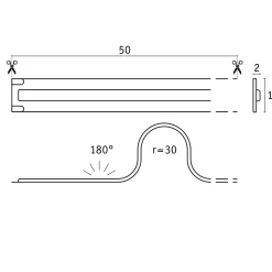 Pro Strip Strip LED Silver P150 COB 865 5m 65W 1400lm/m 528 LEDs/m 6500K