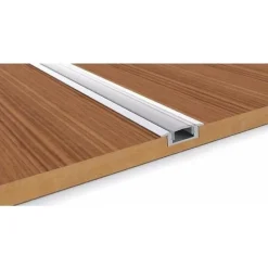 Profilé Aluminium encastré 2m avec Couvercle Blanc Opaque - SILAMP