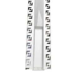 Profilé Aluminium encastré 2m pour Ruban LED Double Couvercle Blanc Opaque - SILAMP