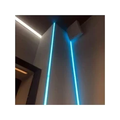 Profilé Aluminium encastré angulaire 2m pour Ruban LED Couvercle Blanc Opaque - SILAMP