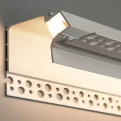 Profilé Aluminium Encastrable 2M pour Faux Plafond Éclairage Indirect - SILAMP