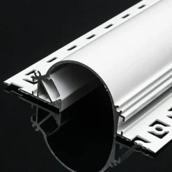 Profilé Aluminium Encastrable Arrondi 2M pour Faux Plafond Éclairage Indirect - SILAMP