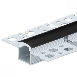 Profilé Aluminium Flexible 2M Cache Opaque Noir - SILAMP