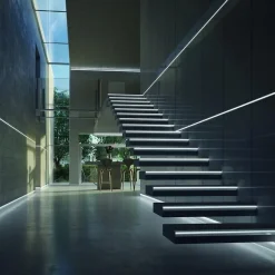 Profilé Aluminium 2m pour Ruban LED Couvercle Opaque - SILAMP