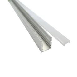 Profilé Aluminium 1m pour Ruban LED avec Cache Blanc Opaque (Pack de 5) - SILAMP