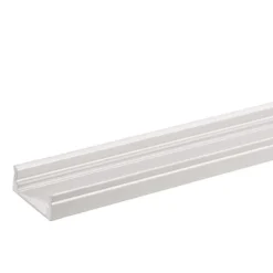 Profilé Aluminium 2m pour Ruban LED Double Rangée - Couvercle Blanc Opaque - SILAMP