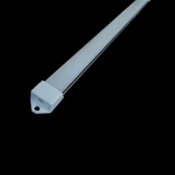 Profilé Aluminium 1m pour Ruban LED - Couvercle Blanc Opaque - SILAMP