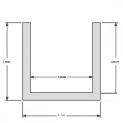 Profilé Aluminium 1m pour Ruban LED - Couvercle Blanc Opaque - SILAMP