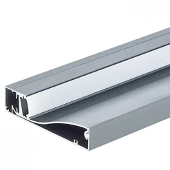 Profilé Aluminium Plinthe Couleur Gris Métallique 2M pour Ruban LED 10mm - SILAMP