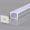 Profilé Aluminium 19x13mm 2m Pour Ruban LED Couvercle Opaque Blanc - SILAMP
