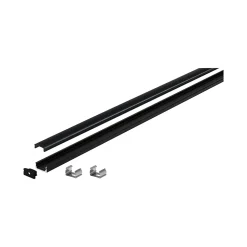 Profilé de strip LED Base IP20 noir Paulmann L.100 x H.9 x P.17cm