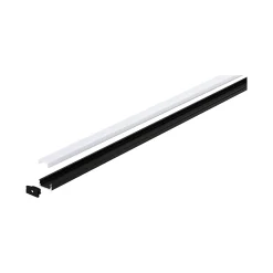 Profilé de strip LED Base IP20 noir et blanc Paulmann L.100 x H.9 x P.17cm