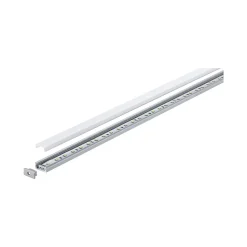 Profilé de strip LED Base IP20 aluminium anodisé, satiné Paulmann L.200 x H.9 x P.17cm