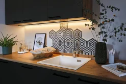 Profilé de strip LED Base IP20 noir et blanc Paulmann L.200 x H.9 x P.17cm