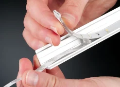 Profilé de strip LED Delta Paulmann IP20 Alu, Satiné L.1 m x P.2 cm x H.2 cm