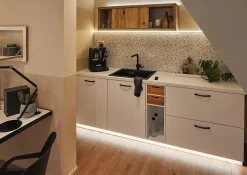 Profilé de strip LED Delta Paulmann IP20 Alu, Satiné L.2 m x P.2 cm x H.2 cm