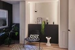 Profilé de strip LED Square IP20 noir et blanc Paulmann L.100 x H.15 x P.23cm