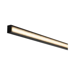Profilé de strip LED Square IP20 noir Paulmann L.200 x H.15 x P.23cm