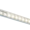 Profilé de strip LED Square IP20 aluminium, satiné Paulmann L.200 x H.15 x P.23cm