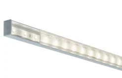 Profilé de strip LED Square IP20 aluminium, satiné Paulmann L.200 x H.15 x P.23cm